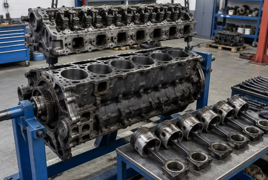 Motor de maquinaria pesada
